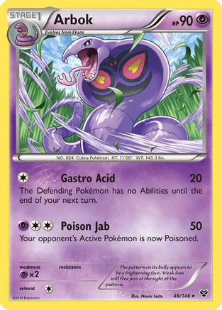 Arbok - Reverse Holofoil XY Base Set - Rare