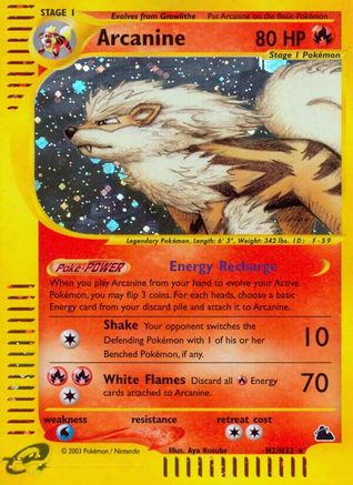 Arcanine (H2) - Holofoil Skyridge - Holo Rare