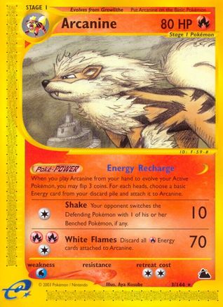 Arcanine (3) Skyridge - Rare
