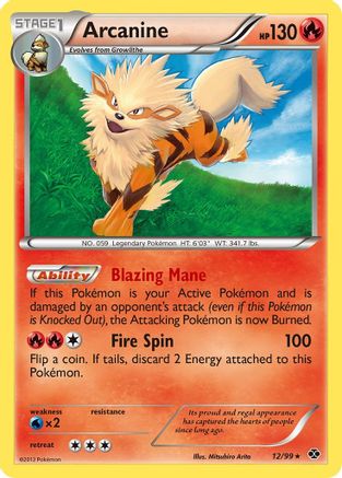 Arcanine (12) (12) 012/99 Next Destinies - Rare