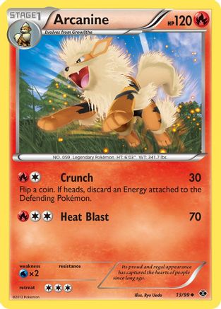 Arcanine (13) (13) 013 - Reverse Holofoil Next Destinies - Uncommon