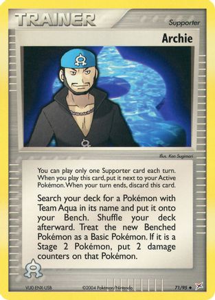 Archie - Reverse Holofoil Team Magma vs Team Aqua - Uncommon