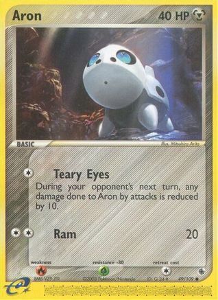 Aron - 49/109/109 - Reverse Holofoil Ruby and Sapphire - Common
