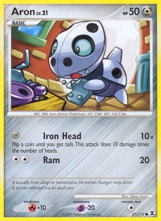 Aron - Reverse Holofoil Rising Rivals - Common