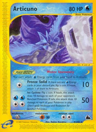 Articuno (4) - Reverse Holofoil Skyridge - Rare