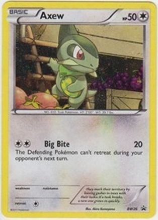 Axew - BW26 - Holofoil Black and White Promos - Promo