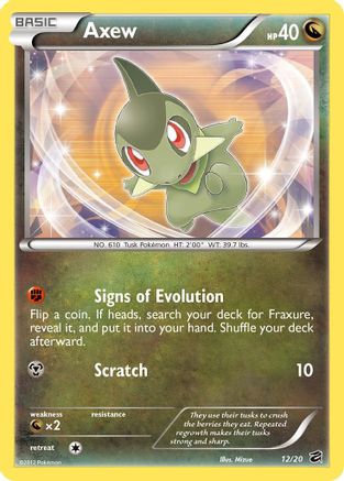 Axew (12) - Holofoil Dragon Vault - Holo Rare
