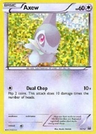 Axew - 12/12/12 - Holofoil McDonalds Promos 2012 - Promo