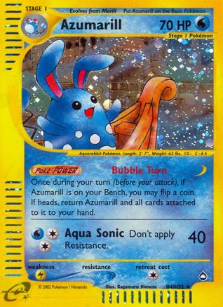Azumarill (H4) - Holofoil Aquapolis - Holo Rare