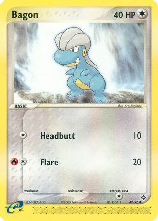 Bagon 049/97 - Reverse Holofoil Dragon - Common