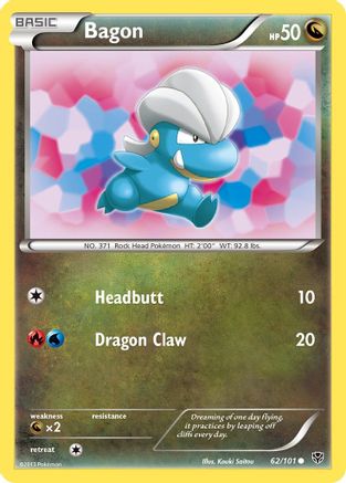 Bagon - Reverse Holofoil Plasma Blast - Common
