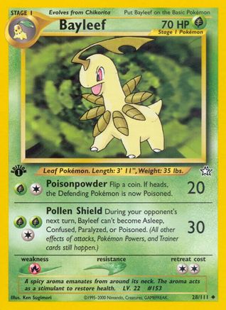 Bayleef (28) (28) 028 - Unlimited Neo Genesis - Uncommon