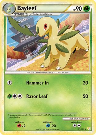 Bayleef 035 HeartGold SoulSilver - Uncommon