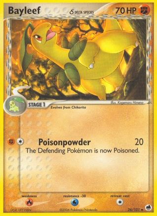 Bayleef (Delta Species) 026 Dragon Frontiers - Uncommon