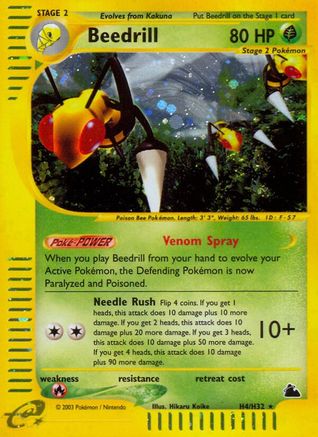 Beedrill (H4) - Holofoil Skyridge - Holo Rare