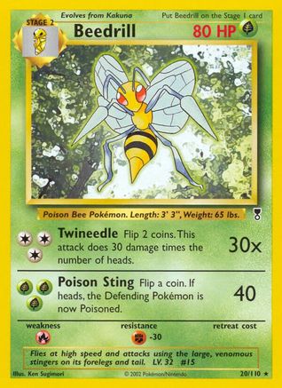 Beedrill - Reverse Holofoil Legendary Collection - Rare
