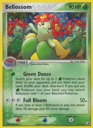 Bellossom - Reverse Holofoil Unseen Forces - Holo Rare