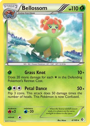 Bellossom - Reverse Holofoil Boundaries Crossed - Rare