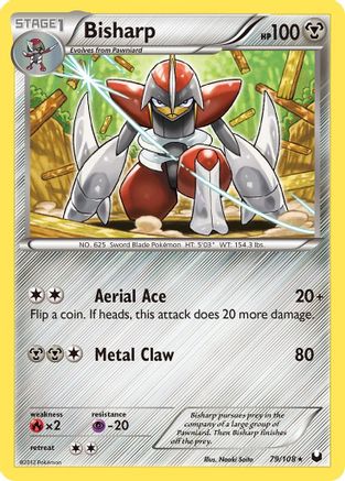 Bisharp (79) - Reverse Holofoil Dark Explorers - Rare