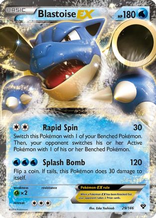 Blastoise EX 029 - Holofoil XY Base Set - Ultra Rare