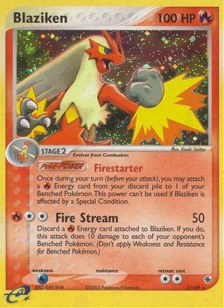 Blaziken - 3/109/109 - Holofoil Ruby and Sapphire - Holo Rare