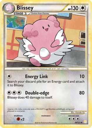 Blissey 036 - Reverse Holofoil HeartGold SoulSilver - Uncommon