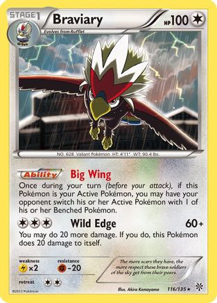 Braviary Plasma Storm - Rare