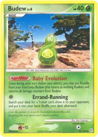 Budew - Reverse Holofoil Diamond and Pearl - Uncommon
