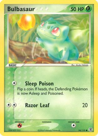Bulbasaur 054/112 - Reverse Holofoil FireRed & LeafGreen - Common