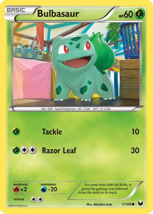 Bulbasaur 001 Dark Explorers - Common