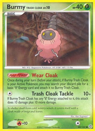 Burmy Trash Cloak - Reverse Holofoil Secret Wonders - Common