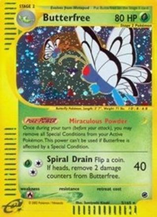 Butterfree (5) - Holofoil Expedition - Holo Rare