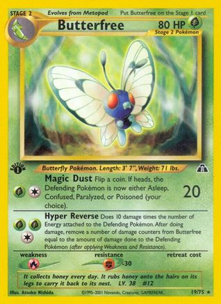 Butterfree 019 - 1st Edition Neo Discovery - Rare