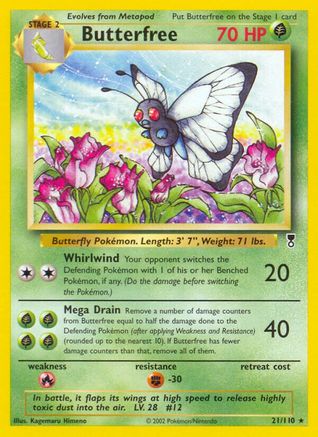Butterfree - Reverse Holofoil Legendary Collection - Rare