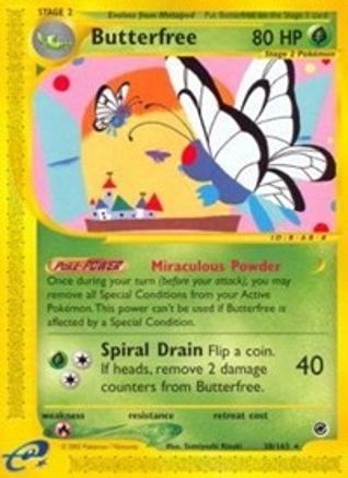 Butterfree (38) - Reverse Holofoil Expedition - Rare