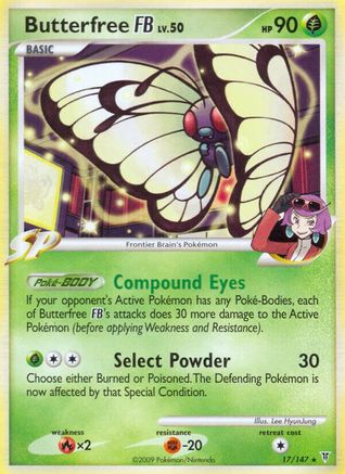 Butterfree FB - Reverse Holofoil Supreme Victors - Rare