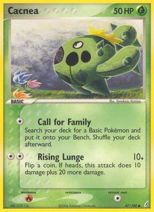 Cacnea 047 - Reverse Holofoil Crystal Guardians - Common