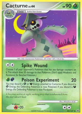 Cacturne - Reverse Holofoil Platinum - Uncommon