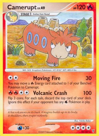Camerupt - Reverse Holofoil Supreme Victors - Rare