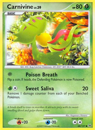 Carnivine (68) - Reverse Holofoil Platinum - Common