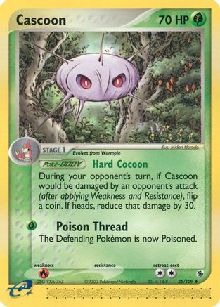 Cascoon - Reverse Holofoil Ruby and Sapphire - Uncommon