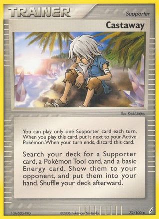Castaway/100 - Reverse Holofoil Crystal Guardians - Uncommon
