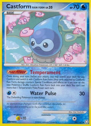 Castform Rain Form - Reverse Holofoil Legends Awakened - Uncommon