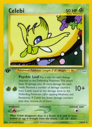 Celebi (16) (16) 016 - 1st Edition Neo Revelation - Rare