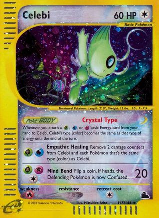 Celebi - Reverse Holofoil Skyridge - Secret Rare