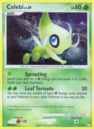 Celebi - Reverse Holofoil Mysterious Treasures - Holo Rare