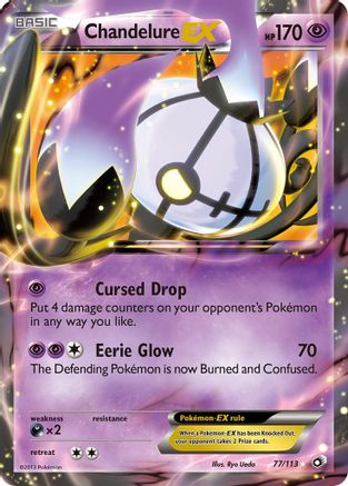 Chandelure EX - Holofoil Legendary Treasures - Ultra Rare