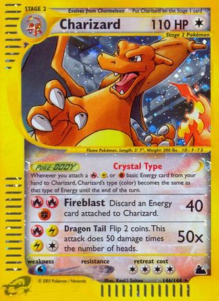 Charizard - Reverse Holofoil Skyridge - Secret Rare