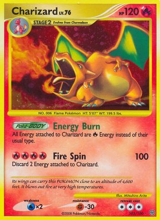 Charizard - Holofoil Stormfront - Secret Rare