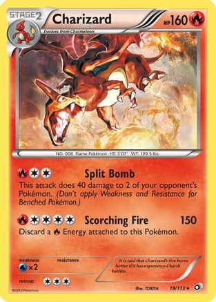 Charizard 019 - Holofoil Legendary Treasures - Holo Rare